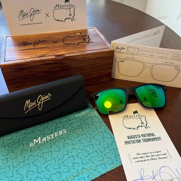 2024 Maui Jim x THE MASTERS Edition 1 of 150. Limited Edition. BRAND NEW!